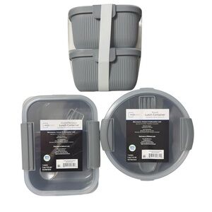 Mainstays Set of 3 Plastic Food Storage Container Kits NWT